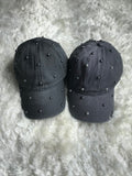 Scattered Silver Pearls - Vintage Gray Cap