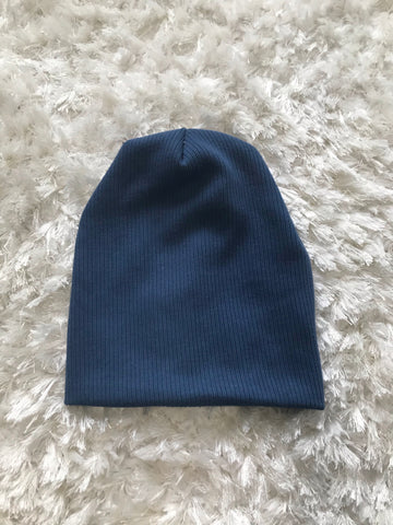 Soft Knitted Ribbed Beanie