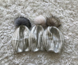 Metallic Beret (With and Without Fur Pom