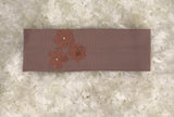 Veronica - Mauve pink Band with leather flower design