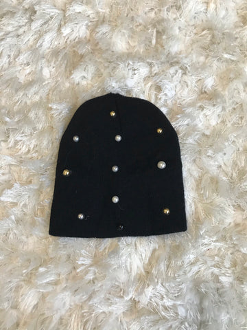 Tali ~ Baby Black Wool Gems Hat