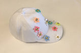 Daisy - Colorful flowers on White Cap