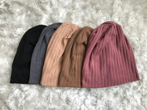 Cable Ribbed Beanie