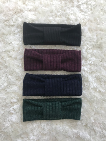Flat Knot - Thick Sweater Ribbed Headband